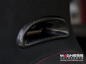 FIAT 500 ABARTH Headrest Inserts - Carbon Fiber (4 pc set)